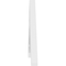 Ekena Millwork Pitch Turner Architectural Grade PVC Gable Pediment, 48"W x 10"H x 1"P (5/12) GPP048X010X100TUR - alternate 2